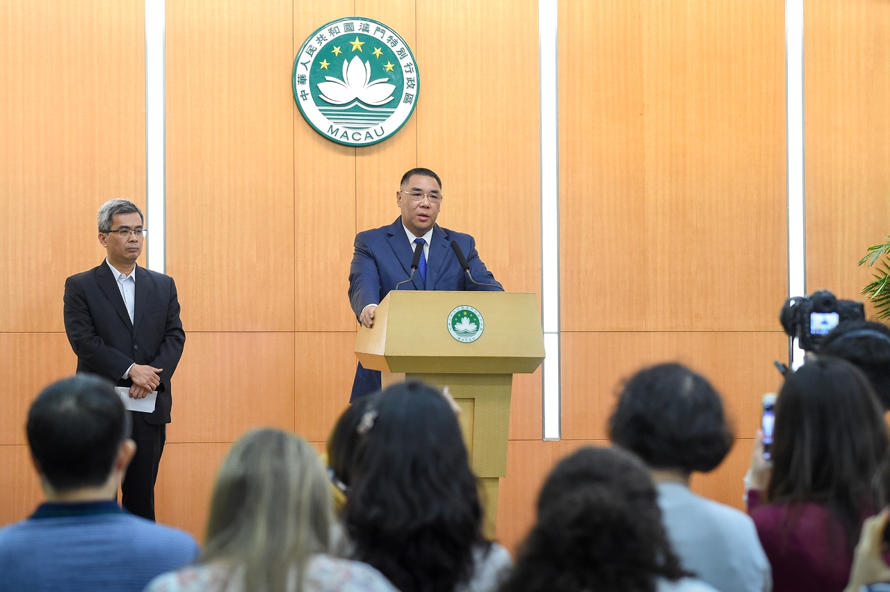 Chief Executive, Mr Chui Sai On, expresses sincere condolences over the death of the Director General of the Macao Customs, Ms Lai Man Wa.