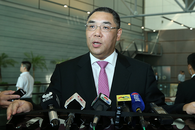 行政長官崔世安接受傳媒訪問