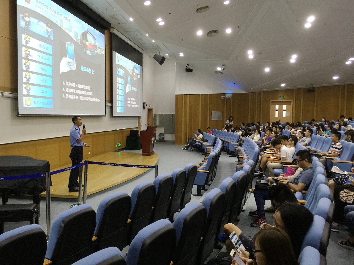 CB e UM realizam palestra de conhecimentos sobre segurança contra incêndios destinada aos alunos alojados no novo campus