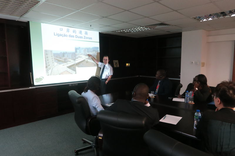 Visita à Sociedade para o Desenvolvimento dos Parques Industriais de Macau, Limitada