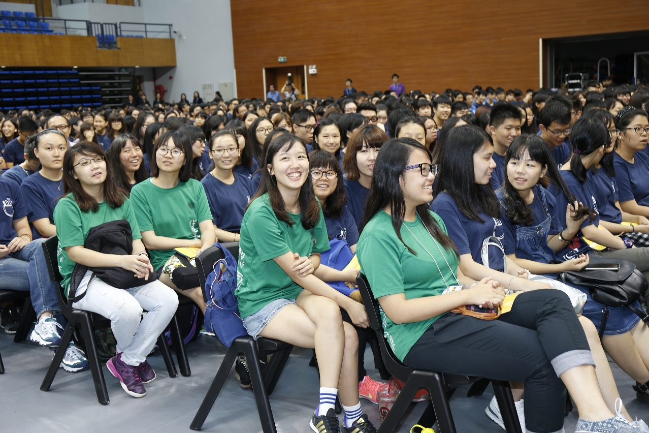 The new students are excited about the four college years ahead of them
