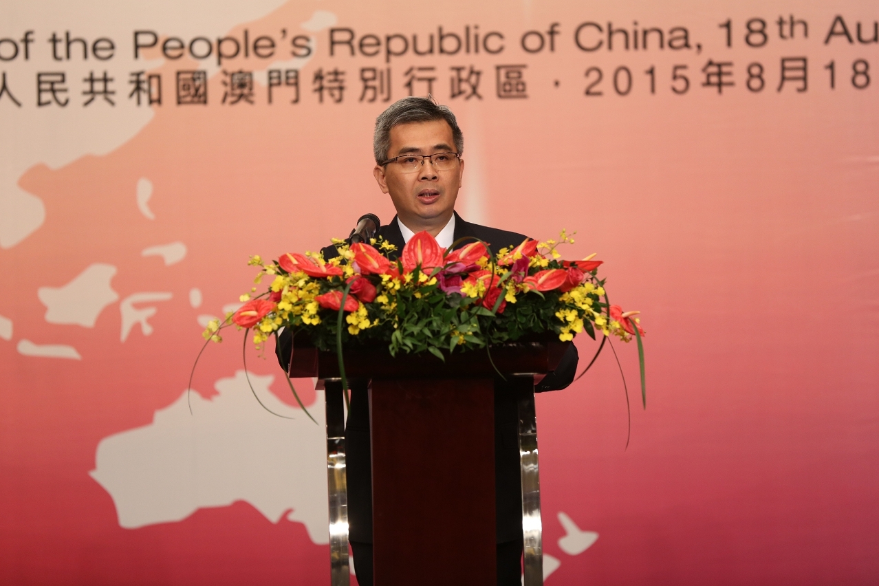 Discurso do Chefe do Executivo, interino, da Região Administrativa Especial de Macau, Dr. Wong Sio Chak