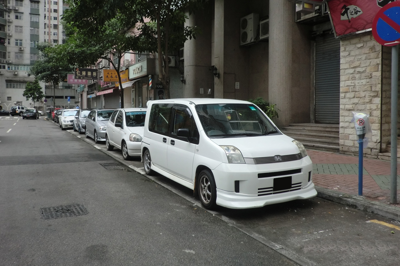 Localização dos parquímetros de uma hora na Rua de Foshan na Taipa
