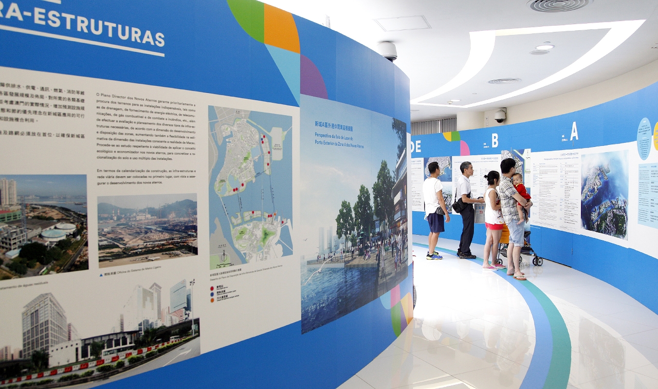 Exhibition on the master plan of the new urban reclaimed areas.