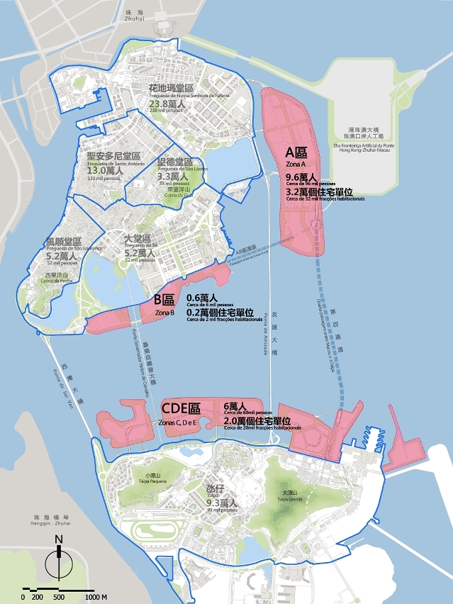 規劃人口容量示意圖