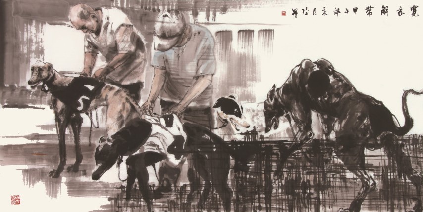 A Exposição“Cavalos Banhados a Tinta – Obras de Wu Lusheng”, integrada no Projecto de Promoção de Artistas de Macau.