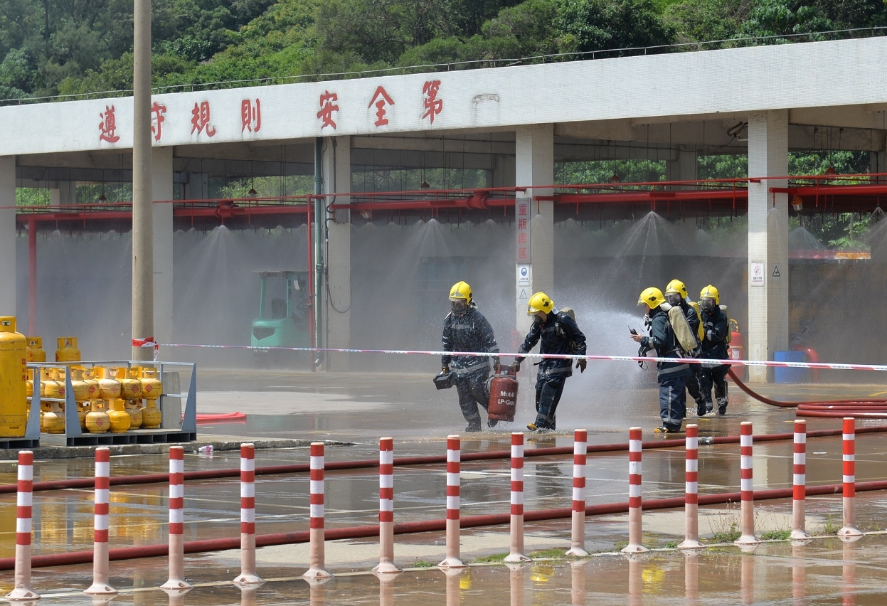 九澳油庫液化石油氣事故疏散演習