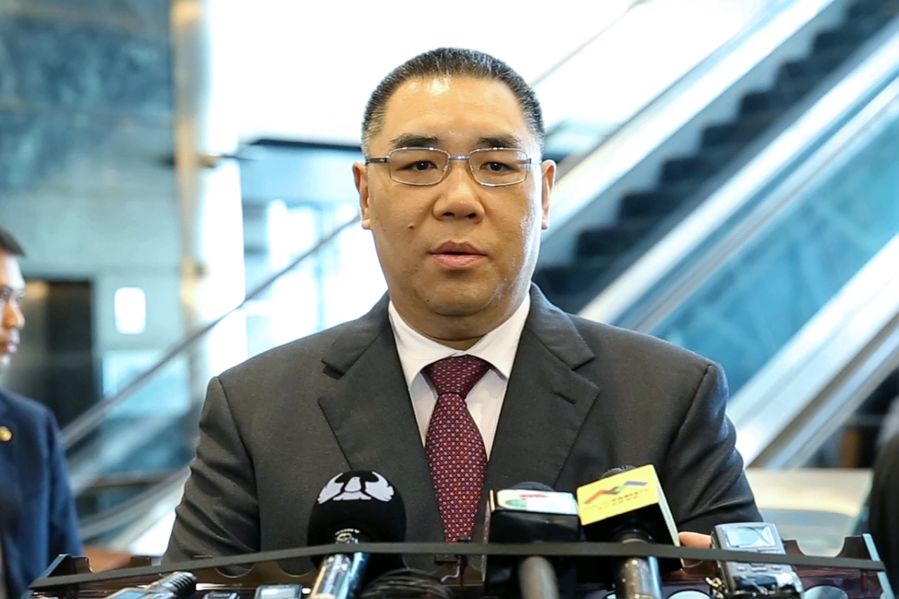 行政長官崔世安接受傳媒訪問