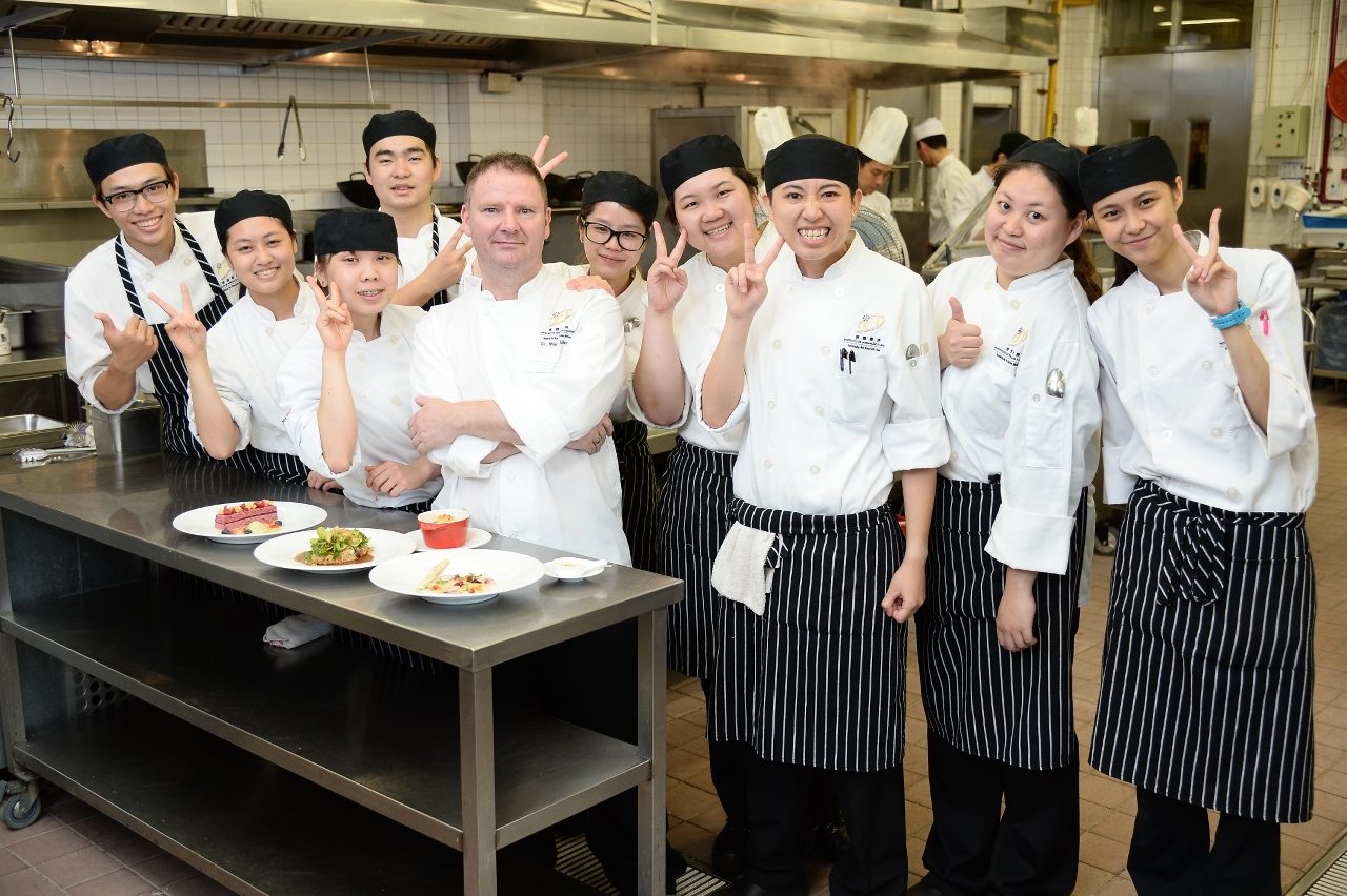 The first batch of Culinary Arts Management students successfully organised and carried out the lunch events under the supervision of the programme coordinator Dr. Mark Gibson