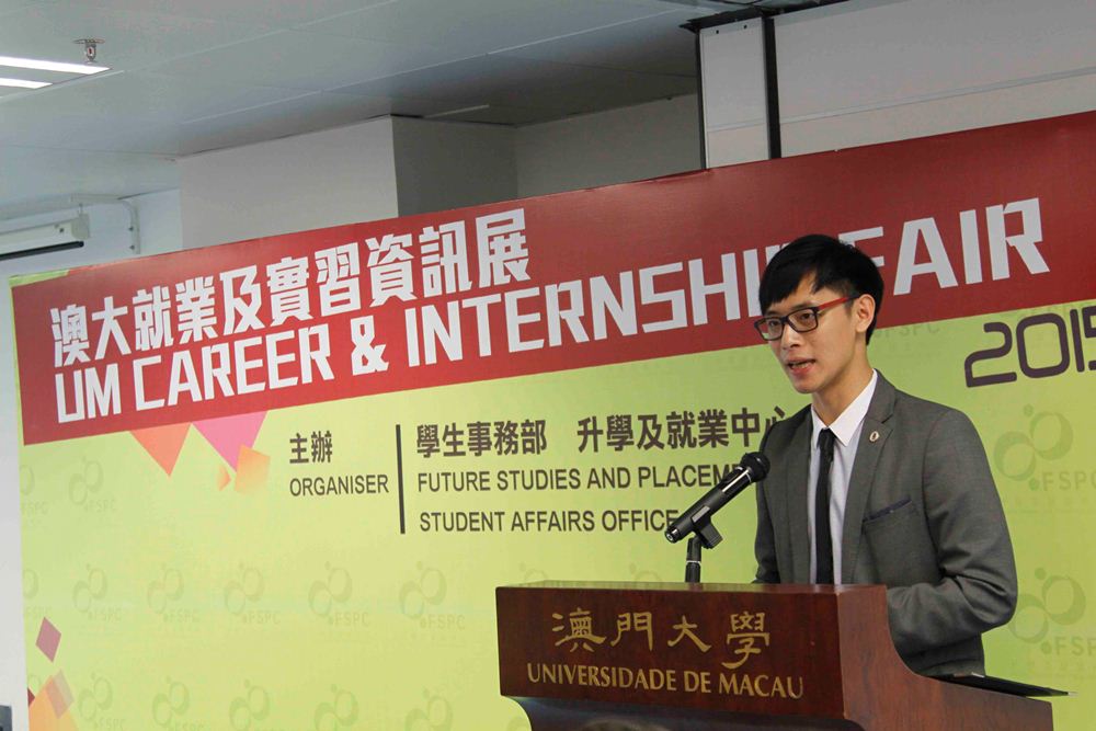Student Counselling and Development Section Head Elvo Sou says this year’s fair is the largest in history