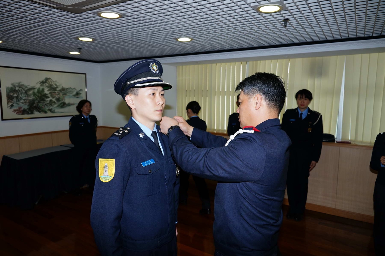 治安警察局舉行警司晉升儀式