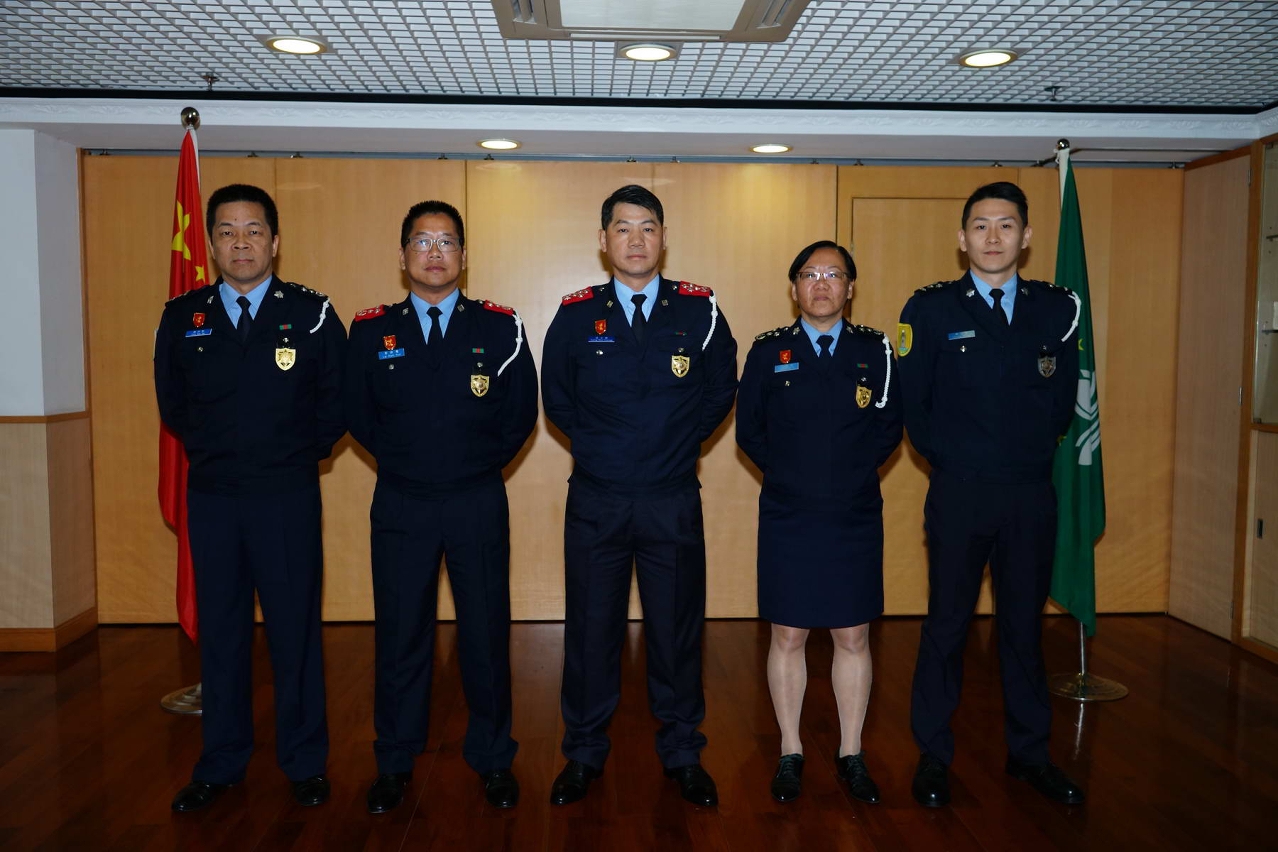 治安警察局舉行警司晉升儀式
