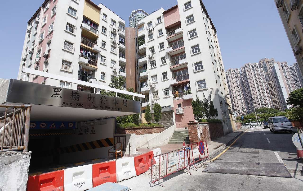 氹仔黑橋街公眾停車場設施改善工程已基本竣工