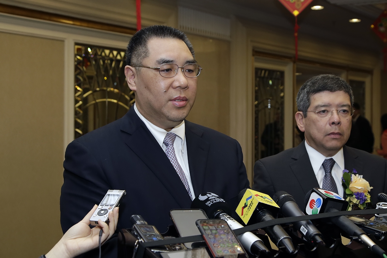行政長官崔世安見傳媒