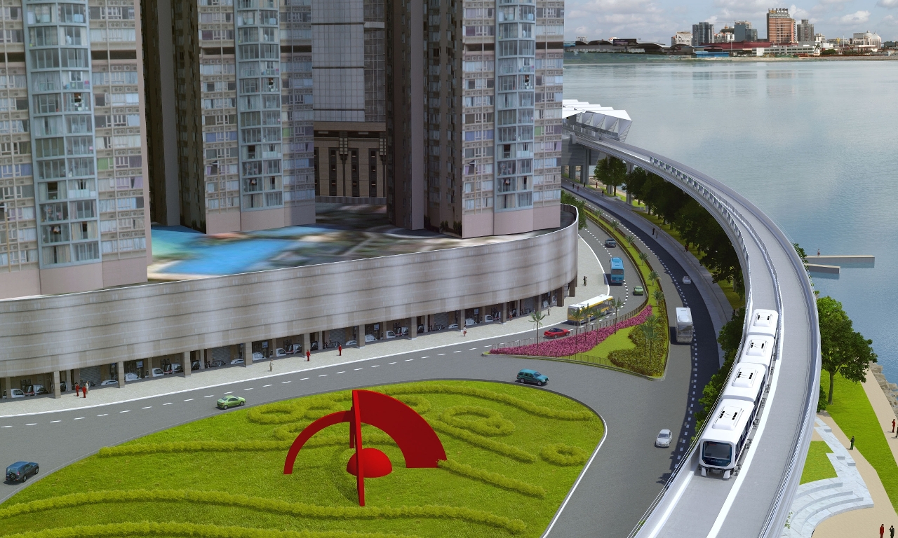東方明珠一帶的高架橋
