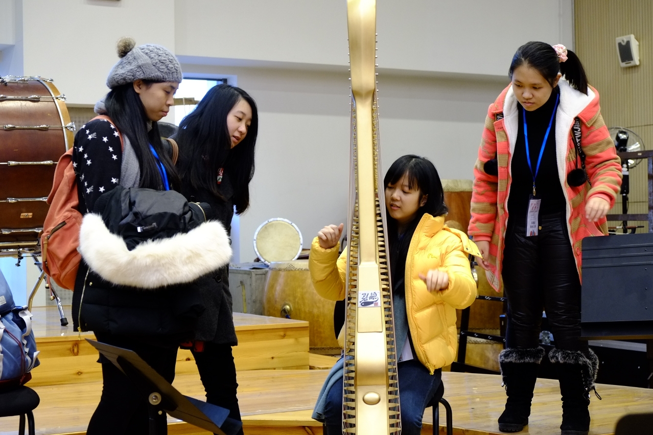 交流團學生參訪中央音樂學院