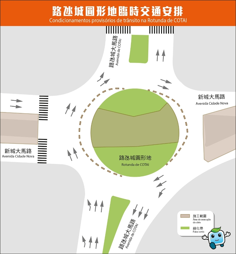 路氹城圓形地臨時交通安排