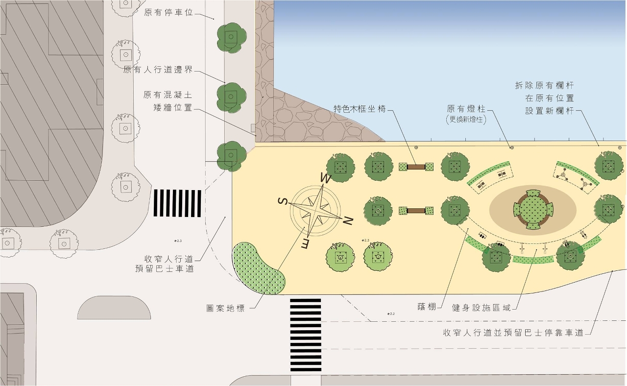 筷子基北灣休憩區重整美化工程計劃效果圖 (1)