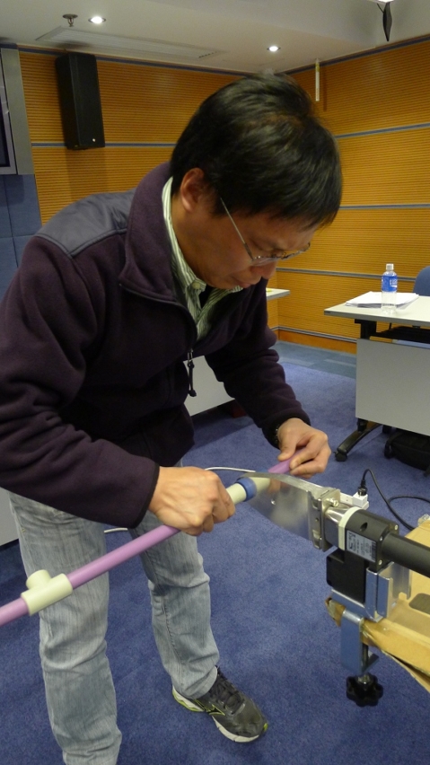 學員實務操作再生水水管接駁