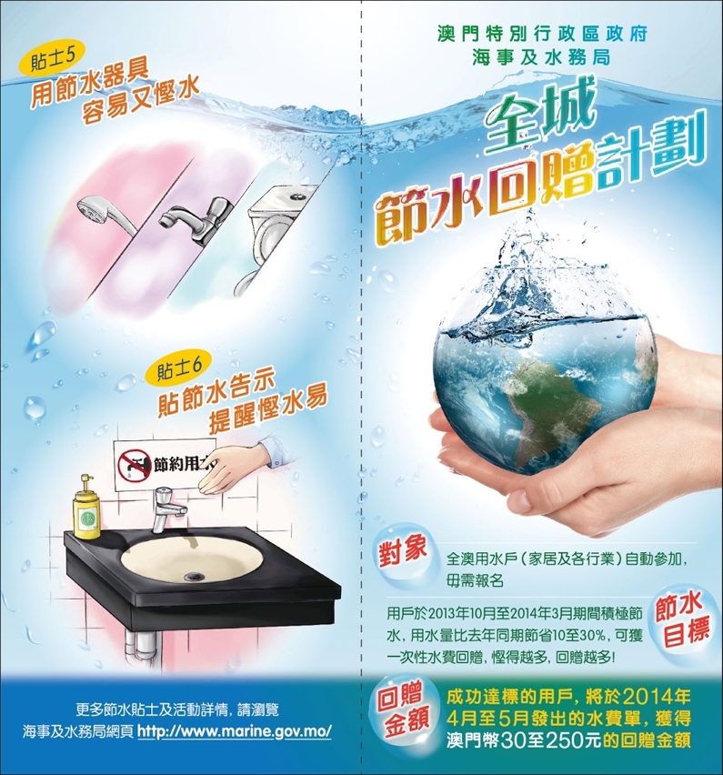 全城節水回贈計劃宣傳海報