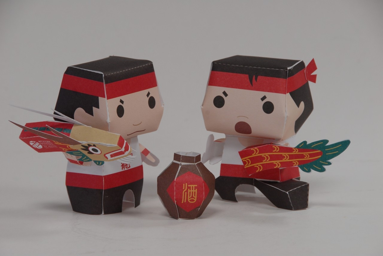 卡通舞醉龍公仔趣緻得意