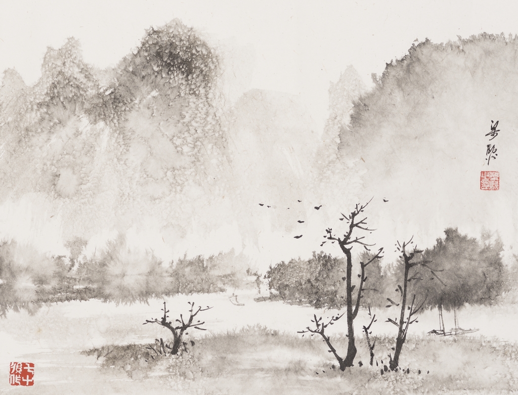 3. 東江帆影50x70cm