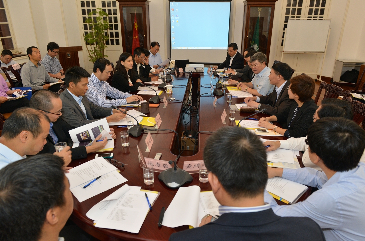 澳方與中山方代表就推進遊艇自由行的工作進行交流討論