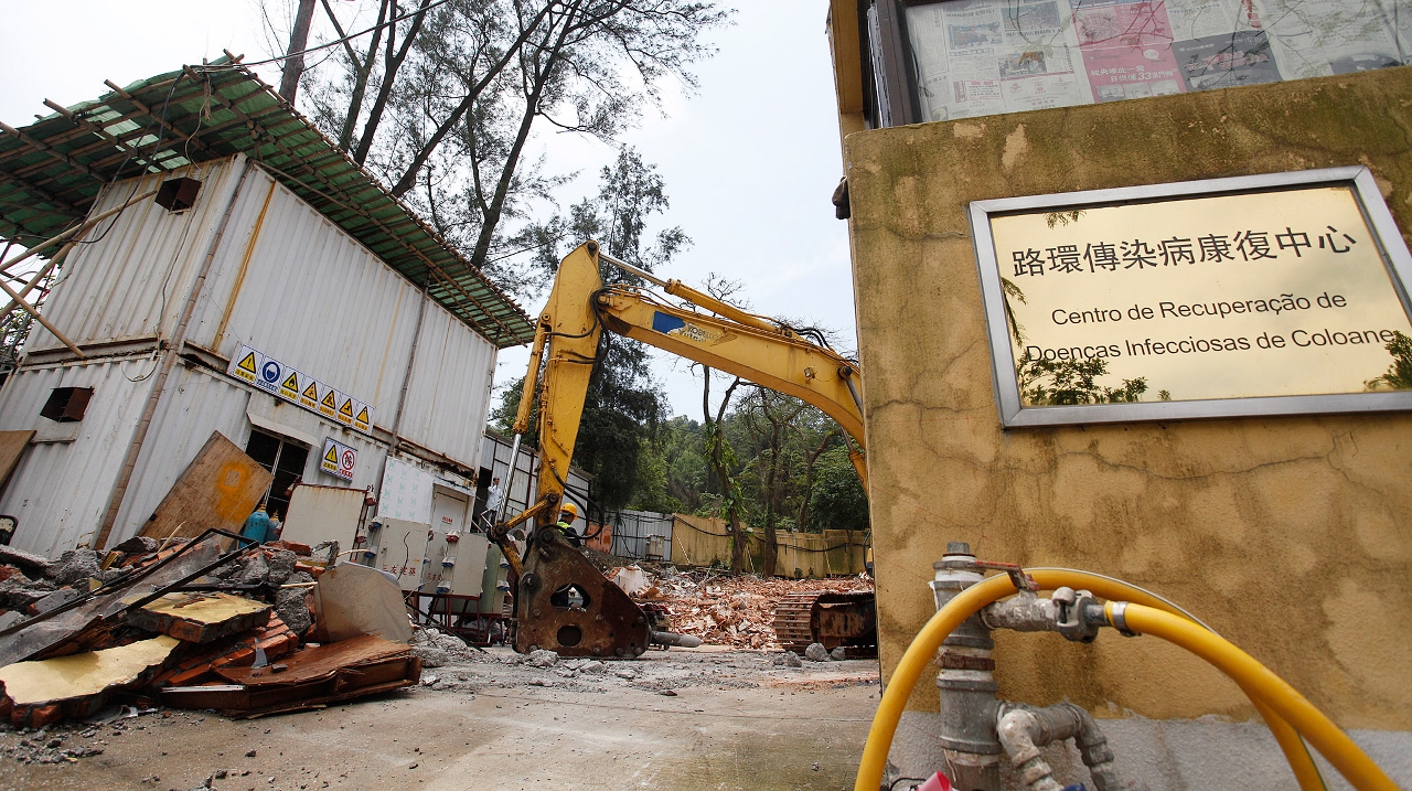 路環崗頂傳染病康復中心之擴建工程正加緊施工