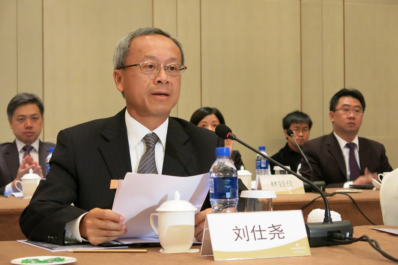 內地與澳門科技合作委員會澳門方主席、澳門運輸工務司劉仕堯司長發表講話。
