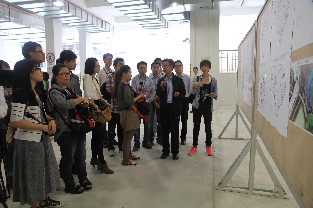 交通事務局、建設發展辦公室及土地工務運輸局介紹湖畔大廈周邊交通配套及規劃