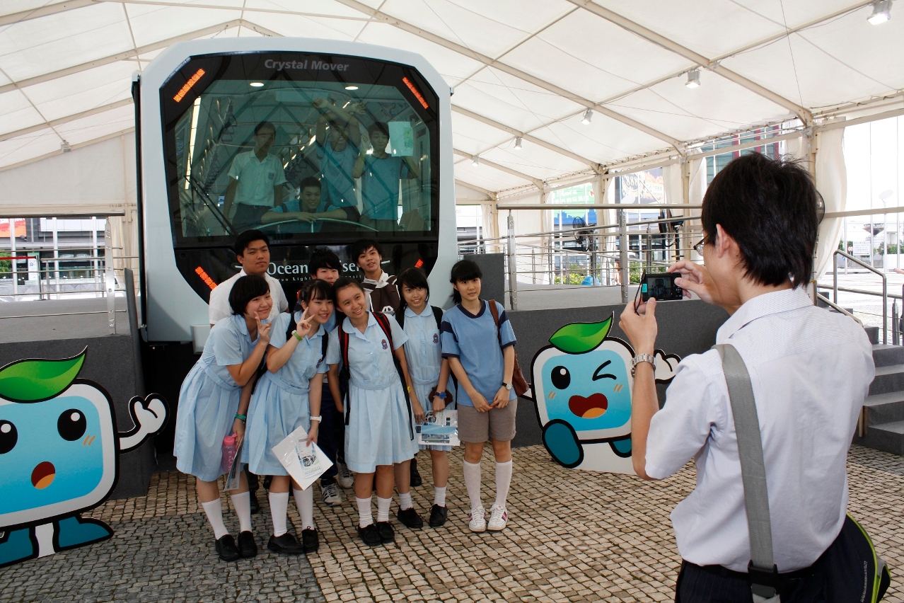 輕軌車廂模型展示活動反應熱烈