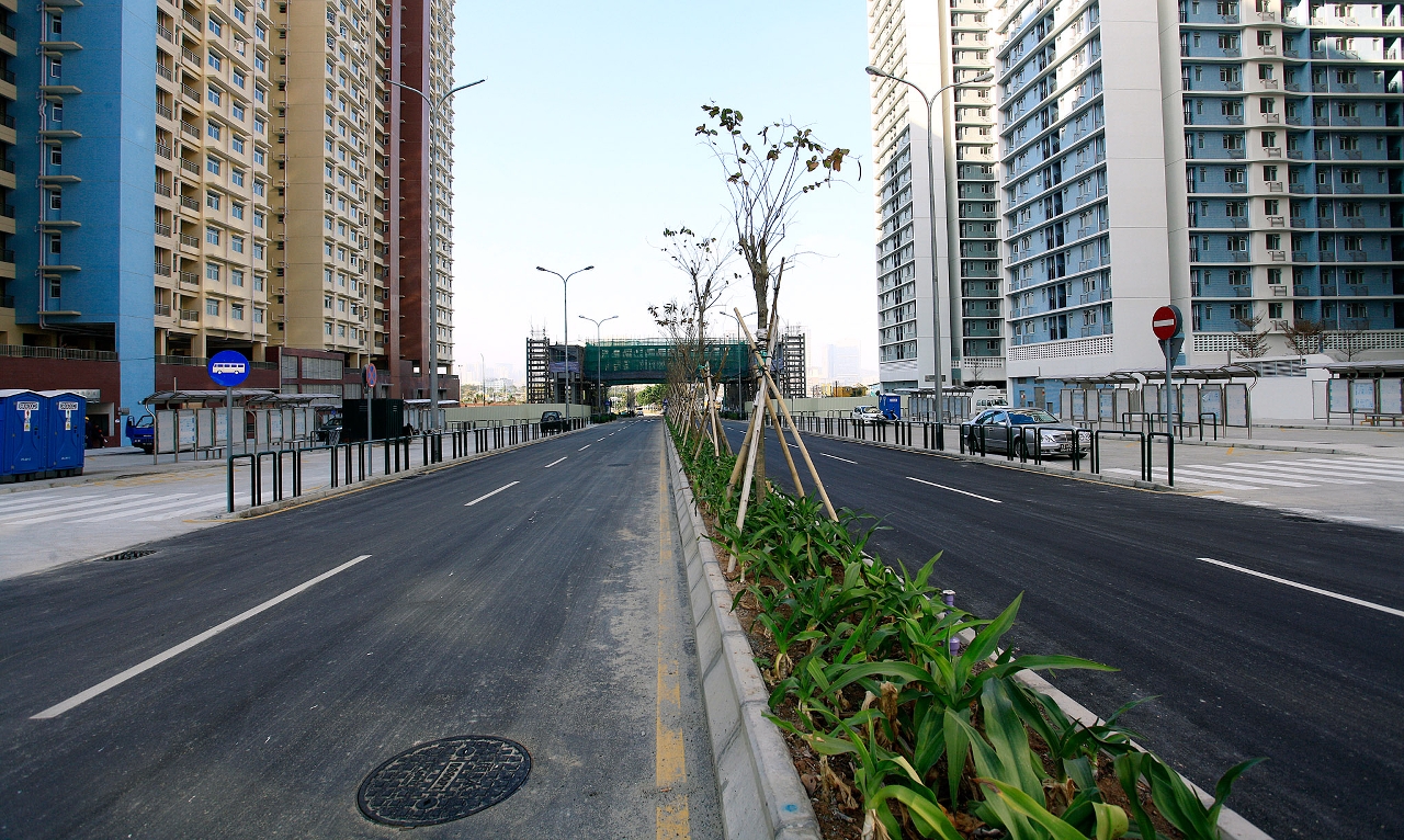 石排灣公屋區內道路已基本完成鋪建