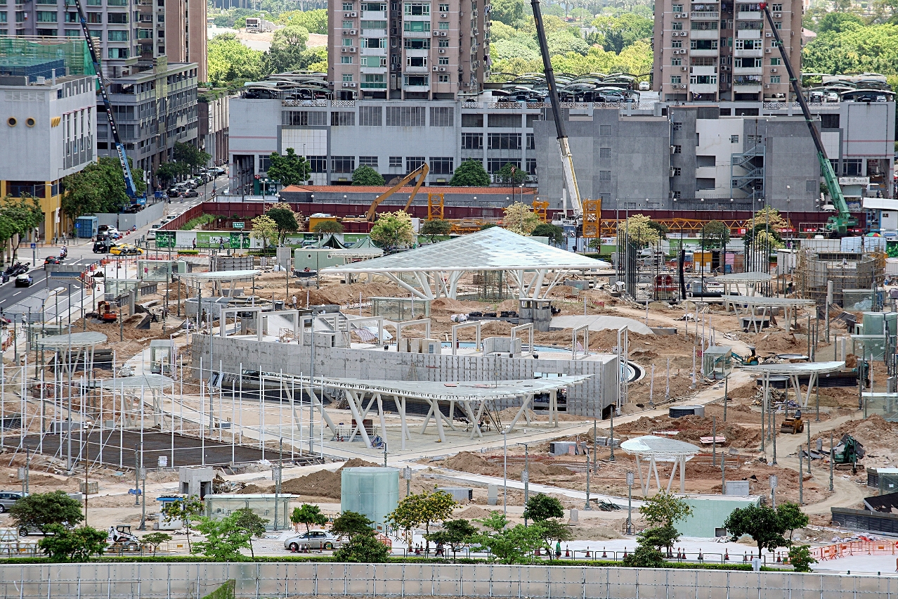 中央公園已漸見雛型