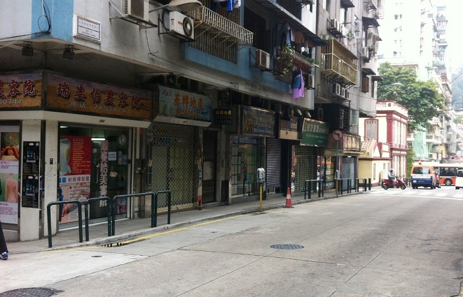 “沙嘉都喇街”臨時巴士站位置