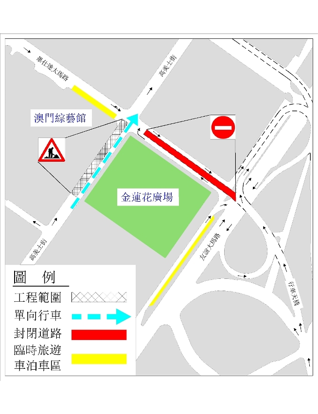 高美士街臨時交通安排