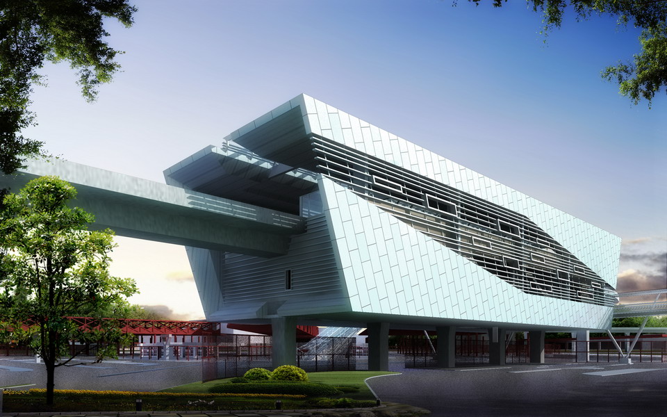 蓮花口岸輕軌車站設計圖