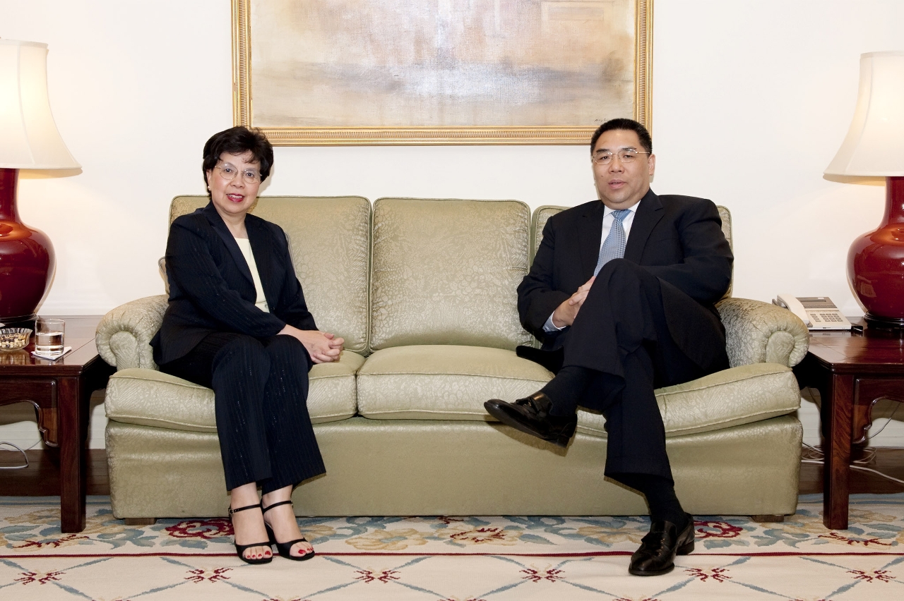 行政長官會晤世衛總幹事陳馮富珍女士