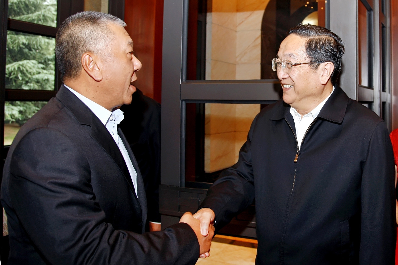 何厚鏵與上海市委書記俞正聲會面