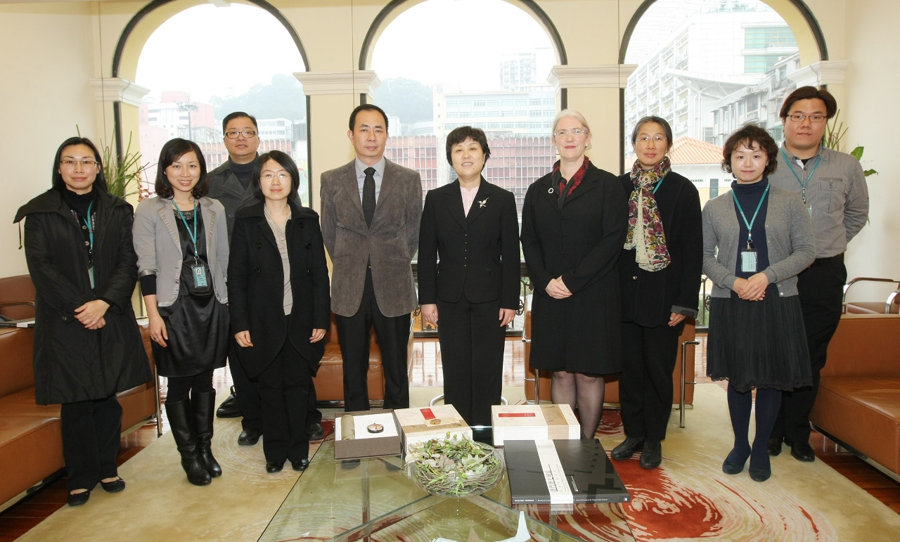 文化局代表與中國人民大學代表合照。