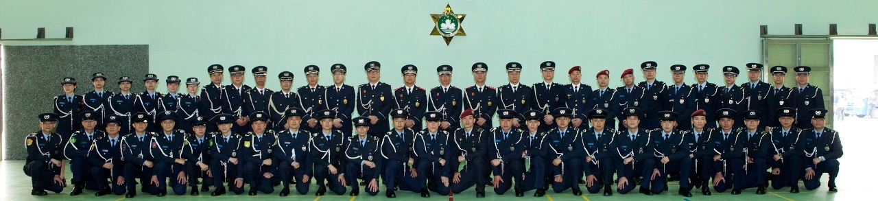 獲嘉獎之警務人員代表合照