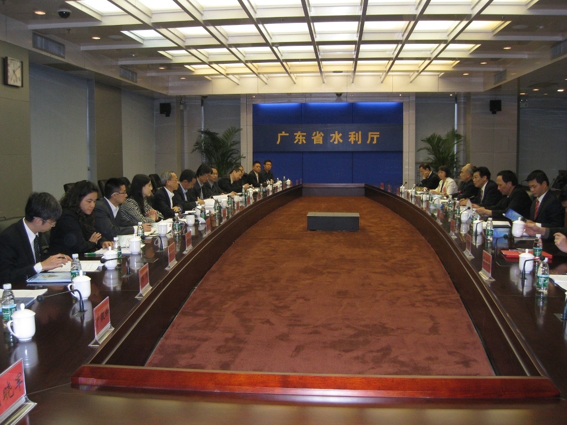 代表團與廣東省水利廳會面