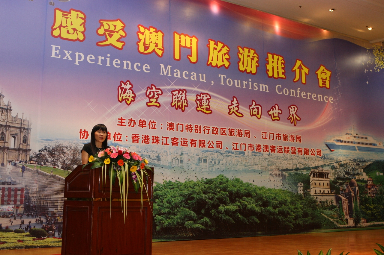 旅遊局推廣廳廳長謝慶茜致詞