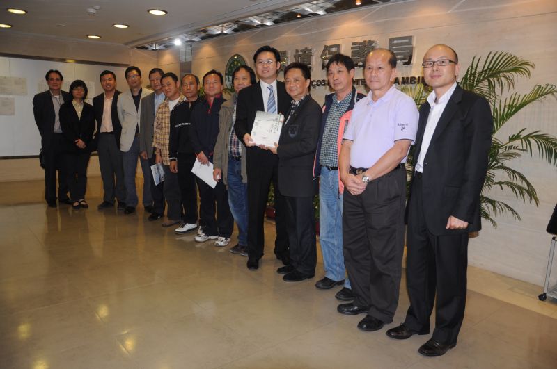 澳門建築機械工程商會向環境保護局提交修訂噪音法意見書