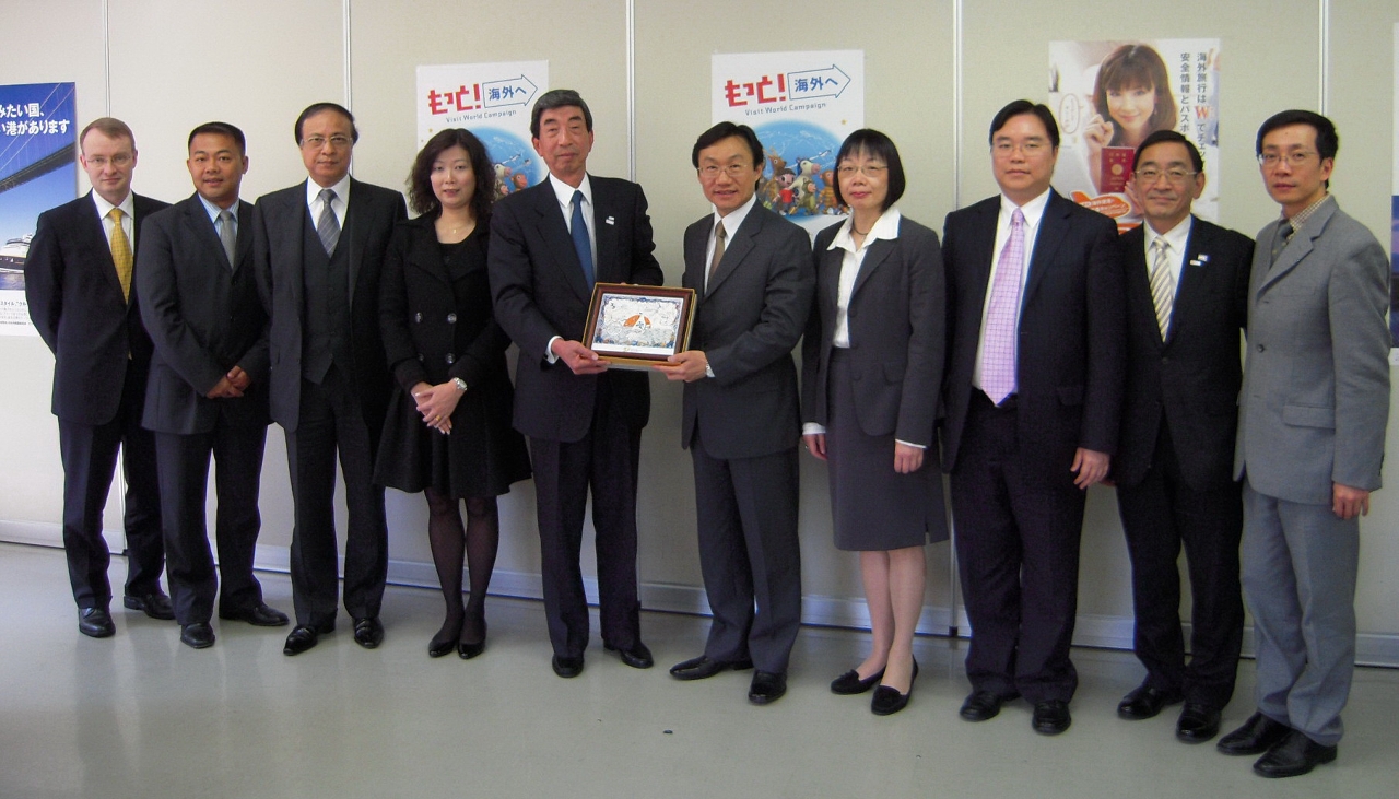 訪問團獲日本旅行業協會(Japan Association of Travel Agents) 事務局長奧山隆哉先生的熱情接待