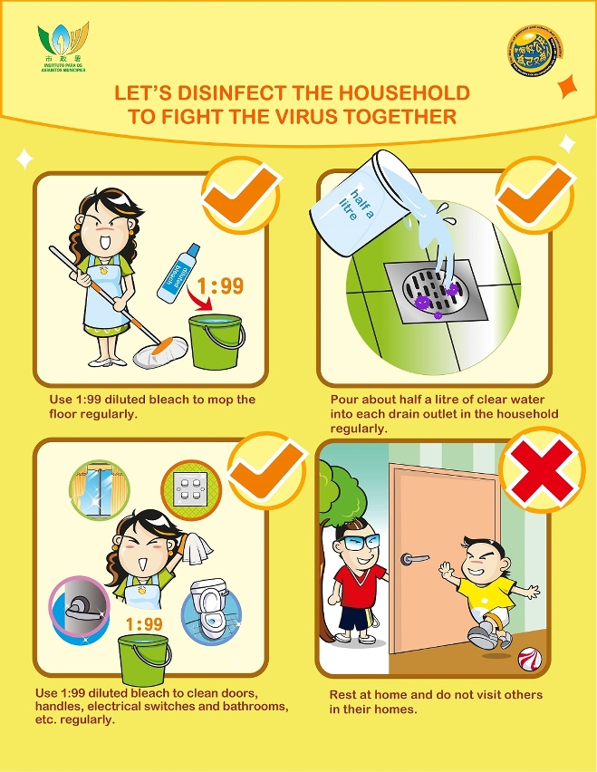 [infographic] let’s disinfect the household to fight virus together