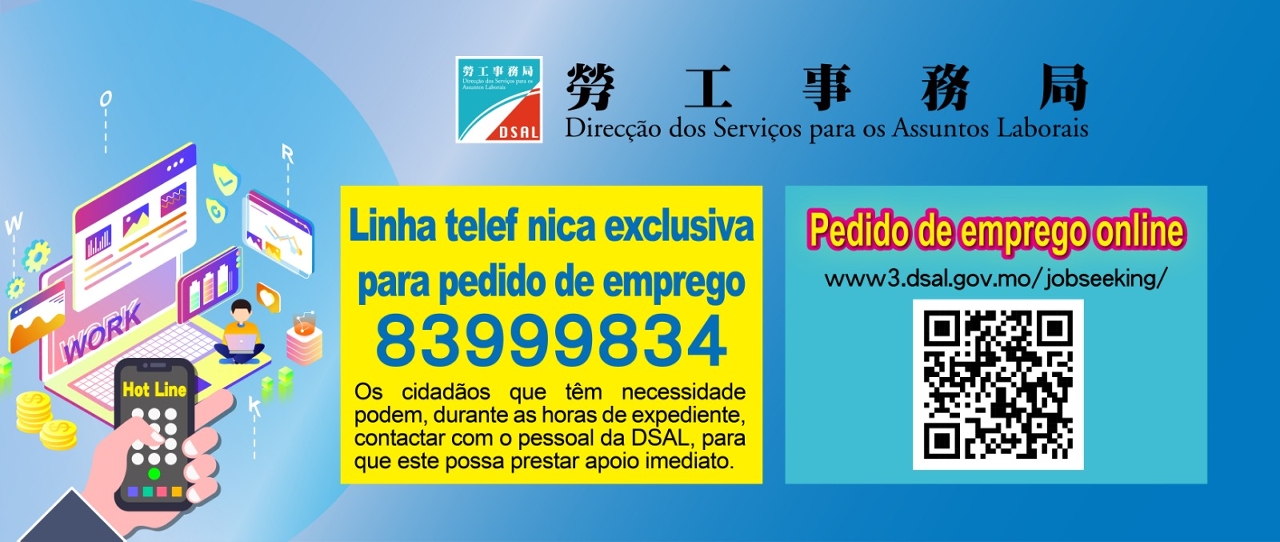 Linha telefónica exclusiva para pedido de emprego da dsal