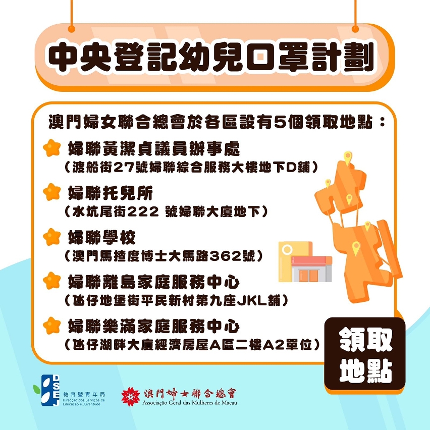 中央登記幼兒口罩計劃