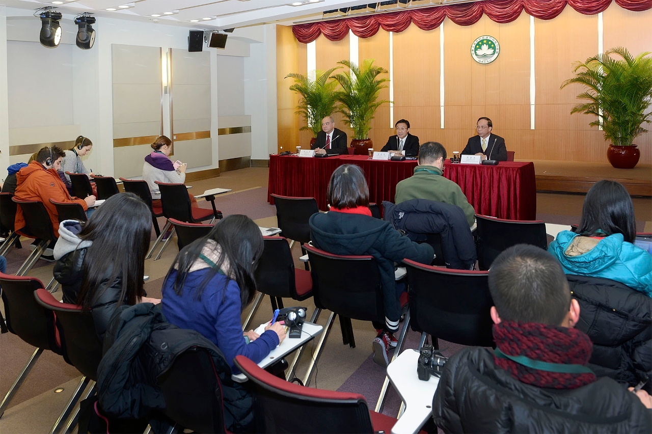 Conferência de imprensa do Gabinete do Porta-voz do Governo sobre a alteração de pessoal no conselho de administração da TDM