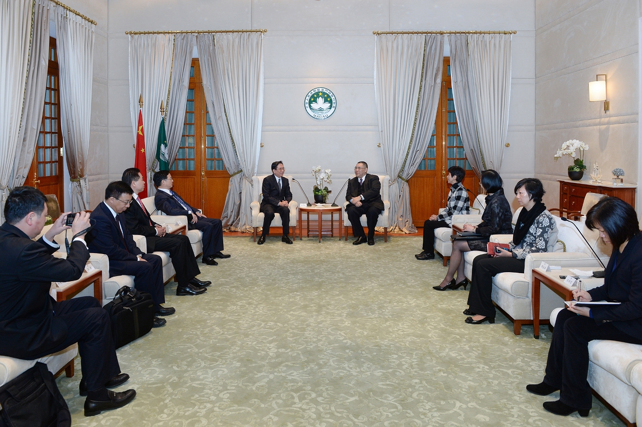 Chefe do Executivo tem encontro com vice-presidente da federação nacional dos sindicatos da China