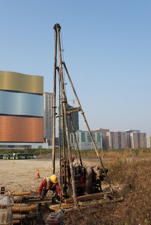 O estudo da Linha Sul de Macau do Metro Ligeiro entrou na fase da sondagem geotécnica preliminar